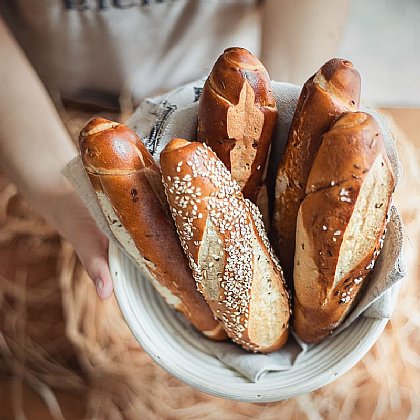 Handgemachte Laugenstangerl