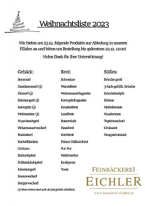 Bestell-Liste